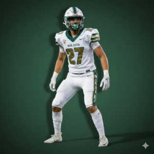 Football Jersey with Sewn-on Numbers